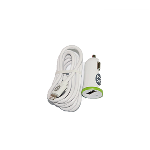 Picture of CAR CHARGER IPHONE 1USB 15W WHITE X7